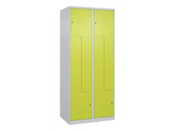 Z-garderobekast,HxBxD 1850x800x500mm,vak B 200/400mm,cil.-slot