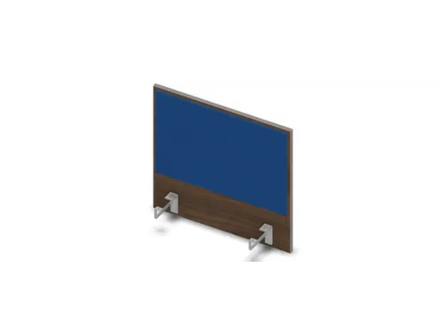 opzetpaneel v. bureau aanbouw zijkant 600mm Bruin Hickory BN6016-blauw