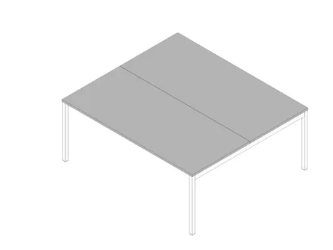 In hoogte verstelbare benchtafel,HxBxD 680-760x1800x1600mm,blad grijs