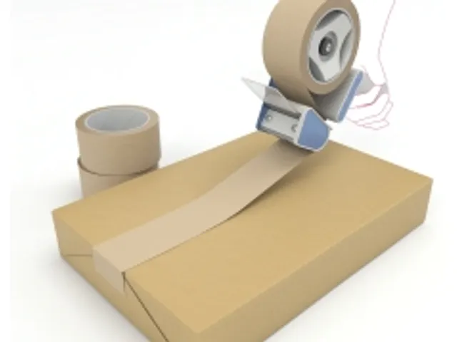 Verpakkingstape Papier 50mmx50mtr 33µm bruin