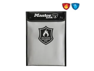 Brandwerende documententas MasterLock met siliconencoating A4 grijs - 9