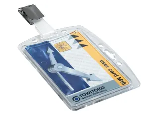 Veiligheidspashouder Durable 8005 dicht met clip 54x85mm - 1