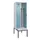 locker met bank,voor scheiding van kleding,HxBxD 2120x600x815mm,2vak