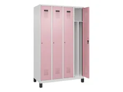 locker voor scheiding van kleding,HxBxD 1950x1200x500mm,4vak
