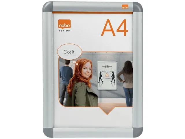 Clicklijst Nobo Premium Plus Aluminium A4 Poster