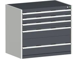 ladekast 900x1050x750mm 5laden zware lasten RAL7035 font RAL7016