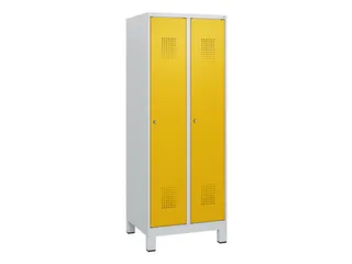 schoollocker,HxBxD 1630x600x500mm,2vak,vak B 300mm,cil.-slot,voeten - 2