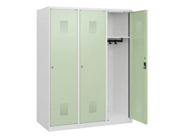 schoollocker,HxBxD 1530x1200x500mm,3vak,vak B 400mm,cil.-slot