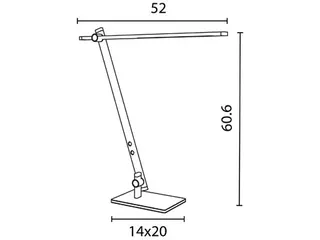 Lumilight bureaulamp zwart - 8