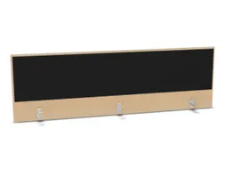 opzetpaneel bureau aanbouw achter B 1800mm NE-esdoorn BN8033-zwart