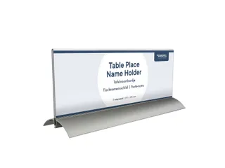 Tafelnaambord Europel 105x297mm acryl aluminium - 2