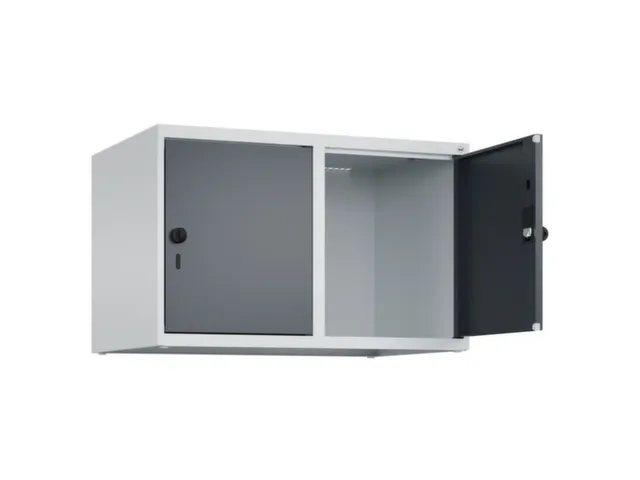 opzetkast,v. locker,2vak.,vak B 400mm,HxBxD 500x800x500mm,vleugeldeur