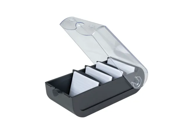 Steekkaartenbak BUNN YBOX A8 zwart/krist.