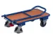 Chariot à dossier rabattable Charge 150kg Plateau hêtre 720x450mm