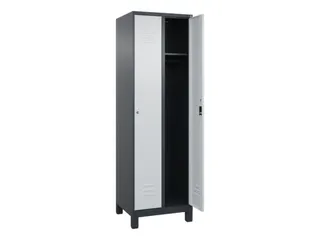 locker,HxBxD 1950x600x500mm,2vak,vak B 300mm,cil.-slot,voeten - 2