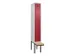 locker met bank,voor scheiding van kleding,HxBxD 2120x300x815mm,1vak