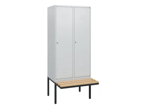 locker met bank,HxBxD 1950x800x815mm,2vak,vak B 400mm,cil.-slot