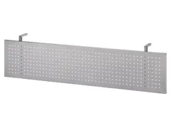 zichtscherm,v. bureau,HxB 350x1550mm,zilverkleurig