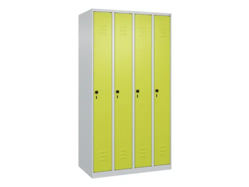 locker,HxBxD 1850x1000x500mm,4vak,vak B 250mm,draaigrendel