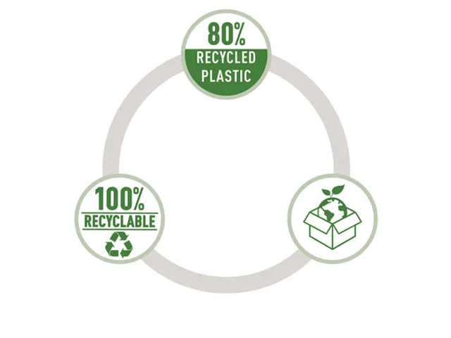 Enveloptas Leitz Recycle A4 met drukknopen PP zwart