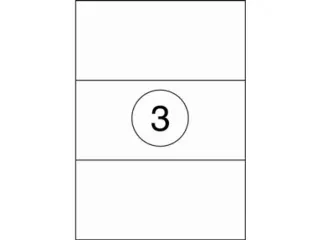 Etiketten universele labels A4 permanent 210x99mm Wit 300 stuks - 1