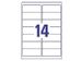 Etiket Avery J8563-25 99.1X38.1Mm Transparant 350 Stuks - 3