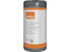 Whiteboardreinigingsdoekjes Nobo plasticvrij 100 stuks
