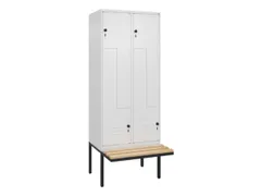 Z-garderobekast,HxBxD 2120x800x815mm,4vak,vak B 400mm,draaigrendel