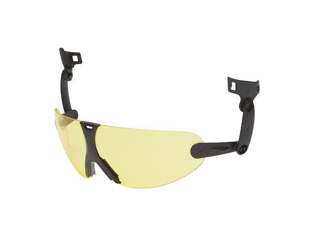 Veiligheidsbril V9A Zwart Polycarbonaat Geel | VeiligheidsbrillenOnline.nl