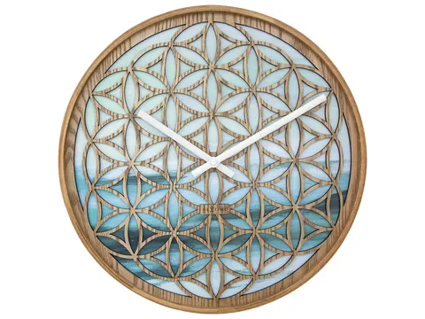 Wandklok Nextime dia 40cm Groen Hout Concord