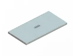 legbord,v. magazijnstelling,BxD 1000x500mm,vakl. 150kg,verzinkt