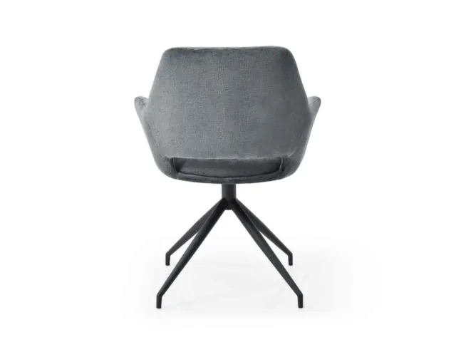 Bezoekersstoel,Stervoetonderstel Ronde Buis Zwart,M. Armleuningen