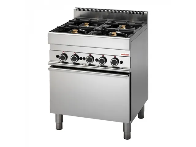 Gasfornuis 4 Zones Met Heteluchtoven