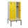 locker met bank,HxBxD 1950x900x815mm,3vak,vak B 300mm,draaigrendel