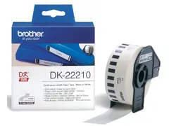 Etiket Brother DK-22210 29mm thermisch 30-meter wit papier