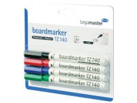 Viltstift Legamaster TZ140 whiteboard rond assorti 1mm 4st