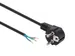 Voedingskabel Zwart CEE 7/7 90 + Uiteinden L=1.5m H05VV-F 3G0.75mm²