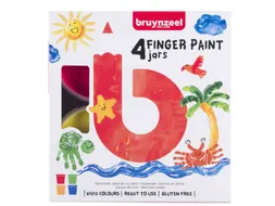 Vingerverf Bruynzeel Kids assorti 4 potjes
