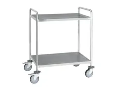 RVS etagewagen,draagverm. 200kg,2etage(s),laadvl. LxB 1050x550mm
