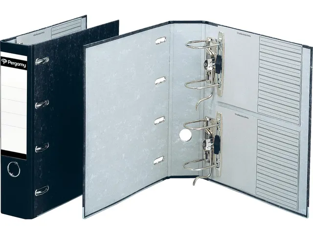 Ordner A4 Gewolkt Zwart 80mm Dubbel Mechaniek