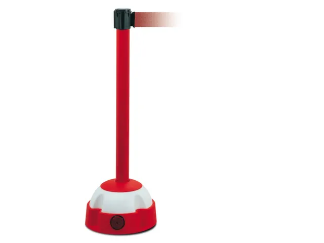 Waarschuwings-Afzetsysteem Paal 985x60mm 4 Meter Rood Wit