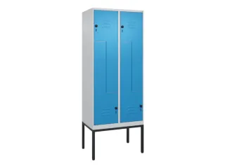 Z-garderobekast,HxBxD 2120x800x500mm,vak B 200/400mm,draaigrendel - 1