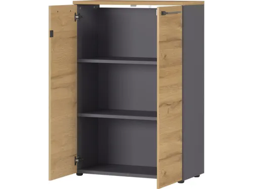 dossierkast,HxBxD 1200x800x400mm,3xhouten vloer,3ordnerhoogte
