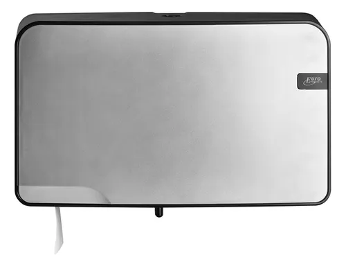 Toiletpapierdispenser Quartzline Q5 jumbo klein duo zilver 441097