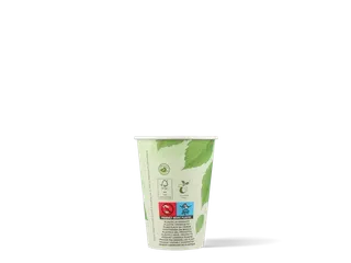 Biologische Koffie Beker Karton 180ml Groene Blaadjes 100 Stuks - 3