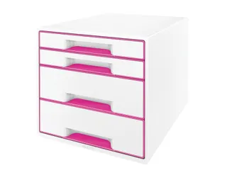 Ladenblok Leitz WOW Cube 4 laden wit/roze - 3