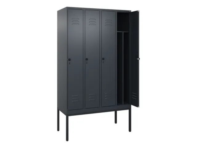 locker voor scheiding van kleding,HxBxD 2120x1200x500mm,4vak