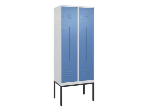 Z-garderobekast,HxBxD 2120x800x500mm,vak B 200/400mm,cil.-slot