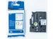TZe stoffen lint voor P-Touch 12 mm zwart op wit