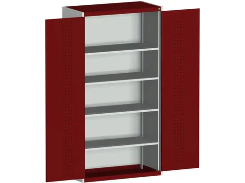kast met geperforeerde platen,HxBxD 2000x1050x650mm,4xStalen bodem